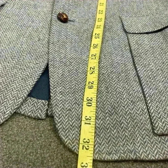 Vintage Cricketeer Wool Blazer Sport Coat Made in USA Tweed Jacket 70s LG/XL - Picture 8 of 8